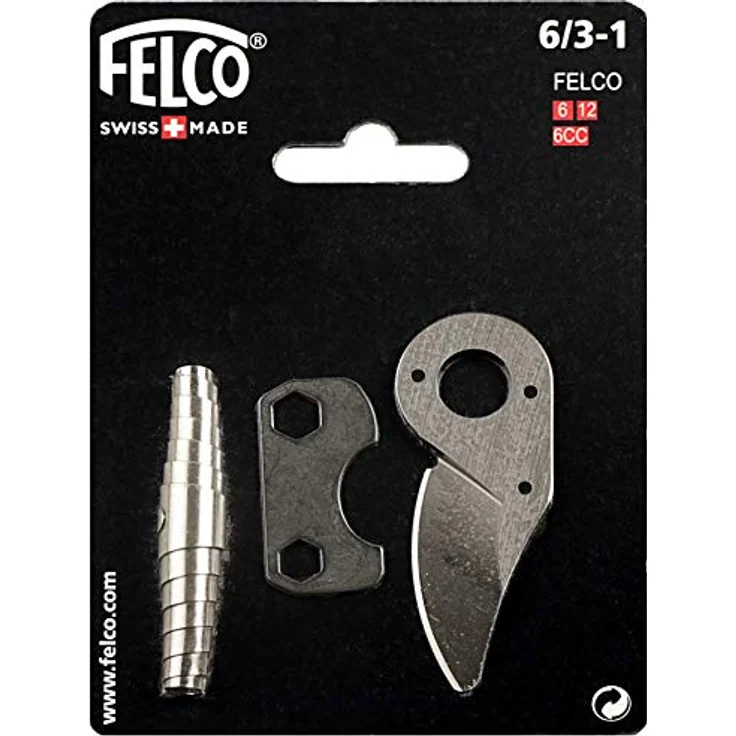 Felco Ersatzteilsatz Nummer 6/3-1 mit Klinge/Werkzeug/Feder, Silber, 35 x 15 x 5 cm – Bild 2