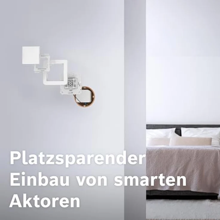 Bosch Smart Home Wandschalter für smarte Aktoren, platzsparender Einbau in Gerätedosen, kompatibel mit Licht-/Rollladensteuerung II, Relais und Dimmer – Bild 2