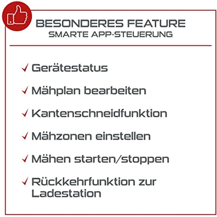 Scheppach Practixx Mähroboter PX-RRM-600Wi, App-gesteuert, bis zu 600 qm², 18 cm Schnittbreite, 20-60 mm Schnitthöhe, Regensensor, Kantenmähen, Wifi & BT – Bild 2