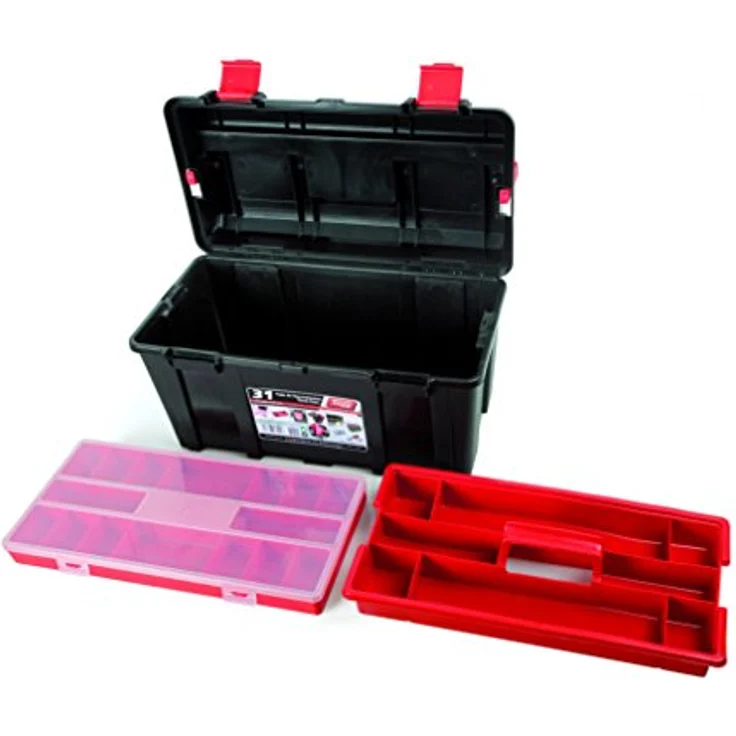 TAYG TOOLBOX Werkzeugkasten aus Kunststoff Nr.31 Sortimentkoffer Nr. 31 mit Einlage und Box 445 x 235 x 230 mm – Bild 5