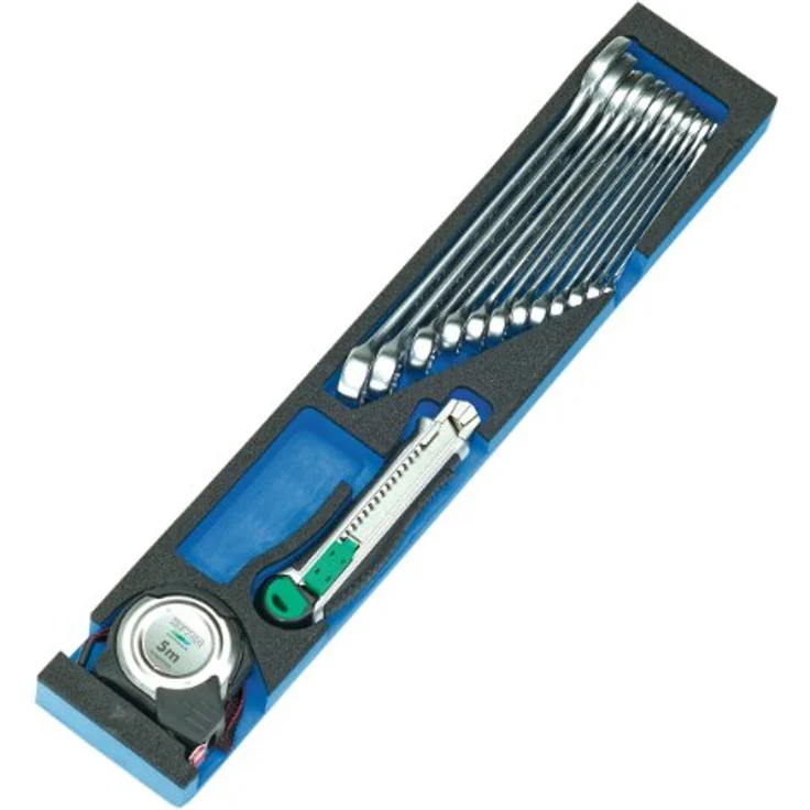 Heyco-Heytec 50807694500 Montage-Werkzeugkasten, Stahlblech 5-fach aufklappbar inklusive 96-teiligem Werkzeugsortiment, 5 Modulen – Bild 6