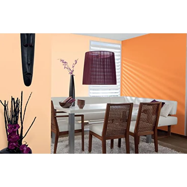 Alpina Vollton- & Abtönfarbe Color, Fresh Orange, Matt, 750 ml, Lösemittelfrei – Bild 2