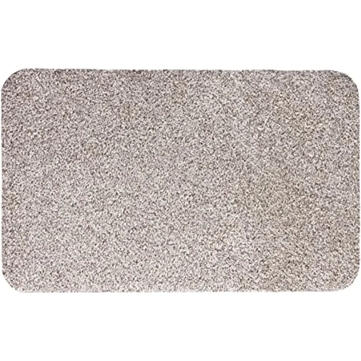 andiamo Fußmatte Samson - Schmutzfangmatte aus Baumwolle für den Hauseingang - einsetzbar als Fußmatte innen, Fußabtreter im überdachten Außenbereich oder als Haustiermatte 50 x 80 cm Hellbeige – Bild 1