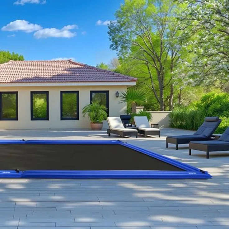 VEVOR Pool Beschwerungssack, 12er Set aus 300 cm langen PVC-Säcken mit 0,4 mm Dicke und auslaufsicherem Schraubverschluss, blaue Wassersäcke zur sicheren Befestigung von Poolabdeckungen im Winter – Bild 8