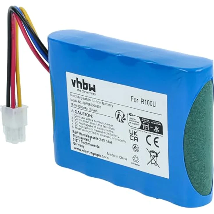 VHBW Akku kompatibel mit Gardena Smart Sileno free 800 und 600, 3Ah, 18,5V Li-Ion, blau – Bild 8