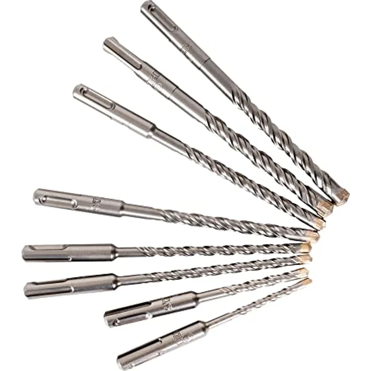 STIER Hammerbohrer-Set Premium SDS-plus 8-tlg., Betonbohrer 5/6/8/10 mm, in Rot and Schwarz – Bild 5