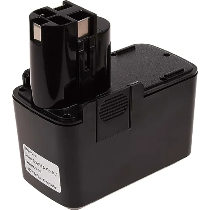 akku-net Akku für Bosch Typ 2607335037, NiMH 9,6V, 2000mAh, schwarze Bauweise, robust und kompatibel – Bild 1