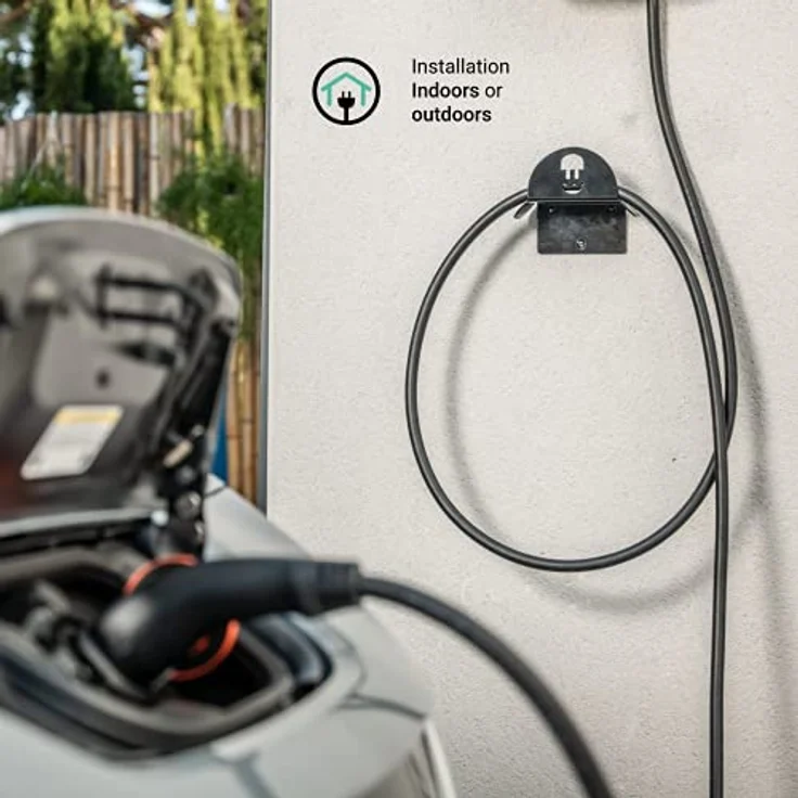 Wallbox Wandhalterung für Kabel schwarz – Bild 4
