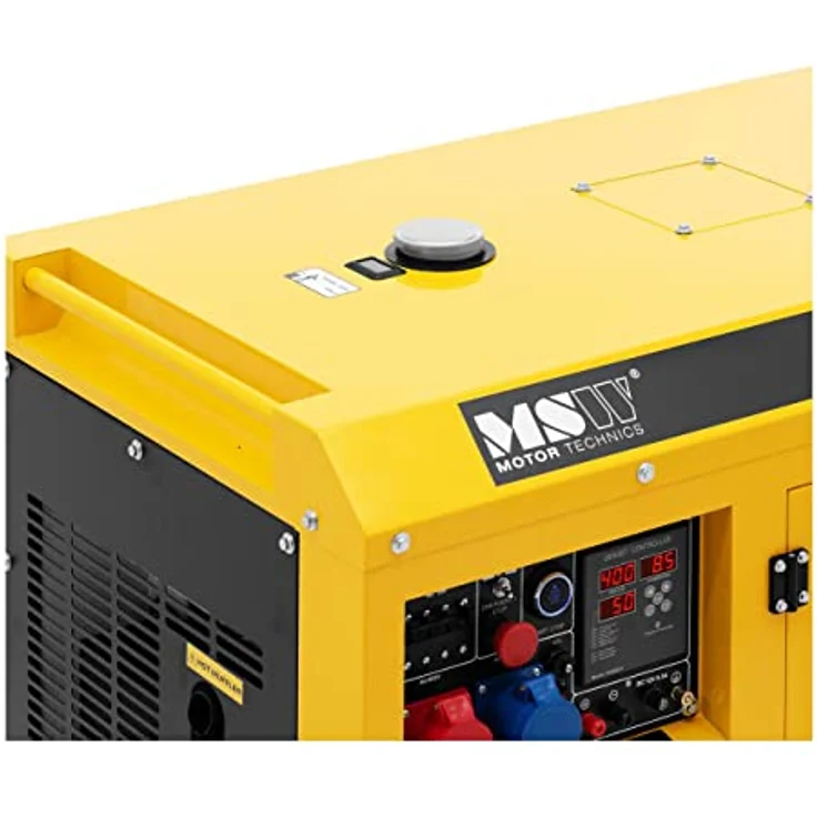 MSW Diesel-Stromgenerator 8500 W, Notstromaggregat mit 30 L Tank, 240/400 V, dreiphasig, mit AVR Euro 5 – Bild 3