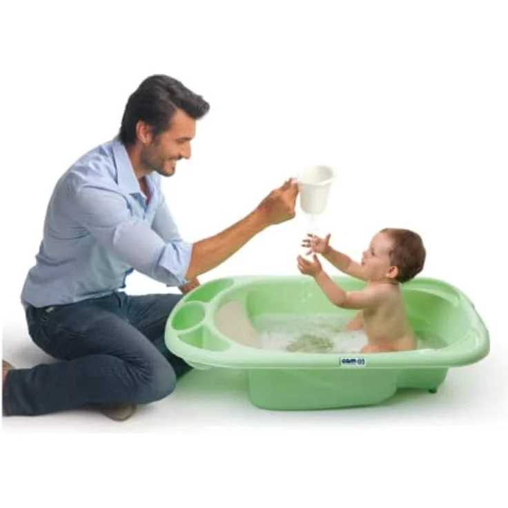 CAM Baby-Badewanne Bollicina, anatomisch geformt für Kinder von 0-12 Monaten, rutschfest und kompakt – Bild 8