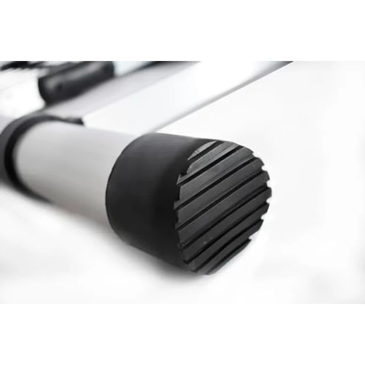 DRABEST Teleskopleiter - Ausziehbar - Klappbar - 9 Stufen - Arbeitshöhe 3,7m, Aluleiter - Mehrzweckleiter - Multifunktionsleiter, Rutschfest - Tragbar - Aluminium, Robust & Sicher - Silber – Bild 3