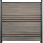 GroJa Solid Steckzaun Rhombus, Sichtschutz aus BPC mit elegantem Design, 180 x 180 cm, Beige