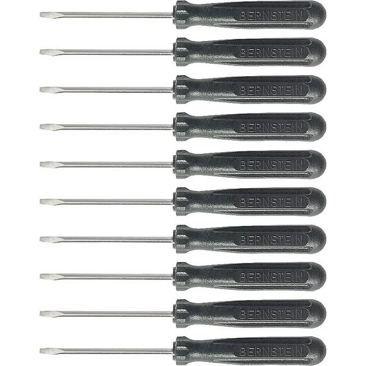 Bernstein Tools 4-301-VE10, Schlitz-Schraubendreher mit 2.0 Klingenbreite, Präzisionsklinge und stabiler Kunststoff-Griff – Bild 1
