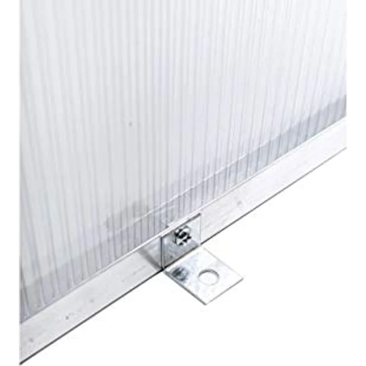 G21 Gewächshaus/Frühbeet GA12 100 x 120 x 40 cm, Aluminiumkonstruktion, vollständig wartungsfrei, stabil (Silber) – Bild 5