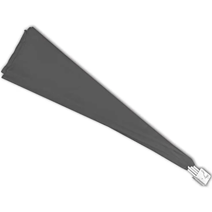 vidaXL Faltbarer Balkonfächer Grau, 140×140 cm, wasser- und schmutzabweisend, UV- und witterungsbeständig, pulverbeschichteter Stahlrahmen – Bild 7