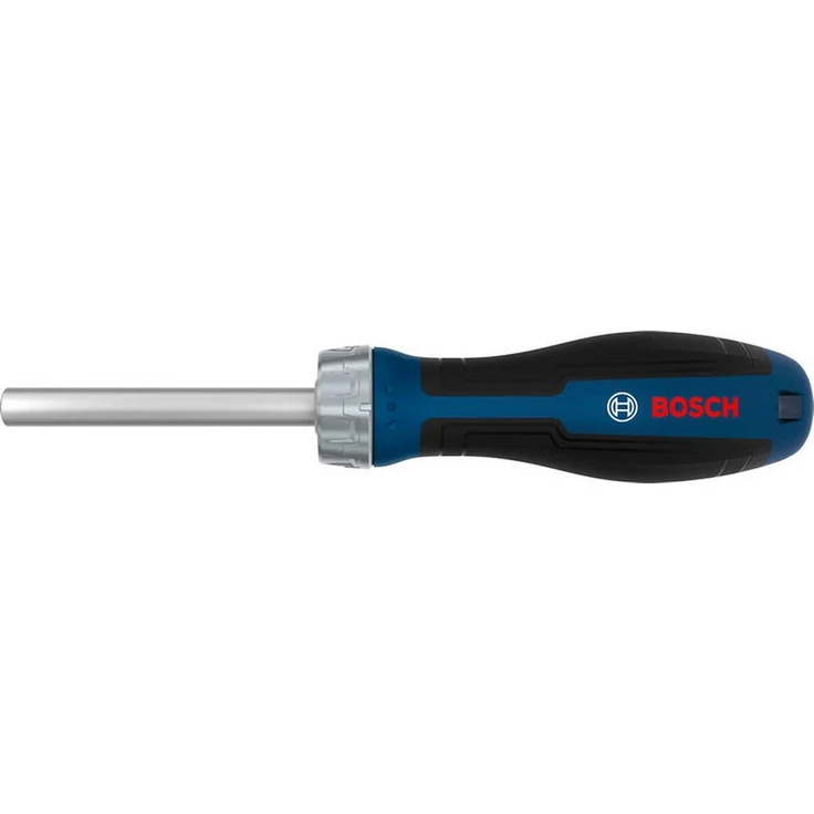 BOSCH Bit-Ratschenschraubendreher 1600A039PP, robuster Schraubendreher mit hoher Kraftübertragung und langlebigem Ringzahnrad