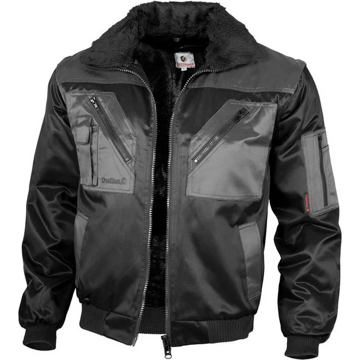 QUALITEX HIGH QUALITY WORKWEAR Arbeitsjacke modische 4-in-1 Arbeitsjacke aus Mischgewebe - ideale Übergangsjacke, erhältlich in 2 auffallenden Farbkombinationen