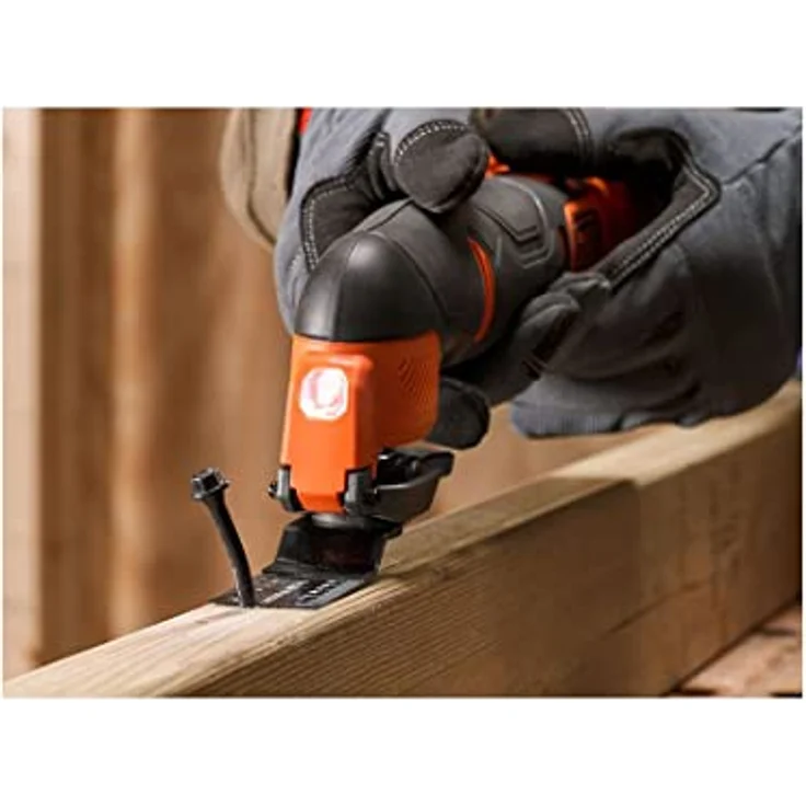 Black + Decker BDCOS18D1K-QW, 18V Akku-Multifunktionswerkzeug mit 20 Zubehörteilen, inkl. Akku und Ladegerät – Bild 2