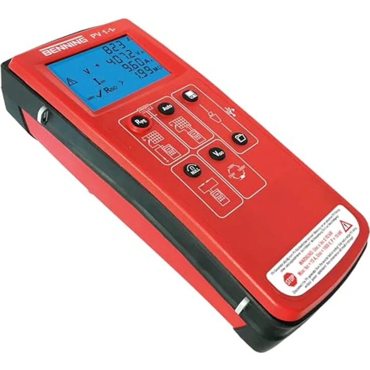 Benning PV 1-1+, Multimeter mit CAT III 300V, CAT I 1000V, optimierter Überlastschutz und Gummischutzgehäuse – Bild 2