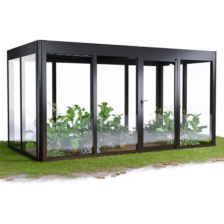 SunElements Gewächshaus 'SunGarden Energy 4.2' 443 x 233 cm mit 6 mm Acrylglas Solardach anthrazit-metallic, umweltbewusste Gartenlösung mit 275 Watt-PV-Modulen