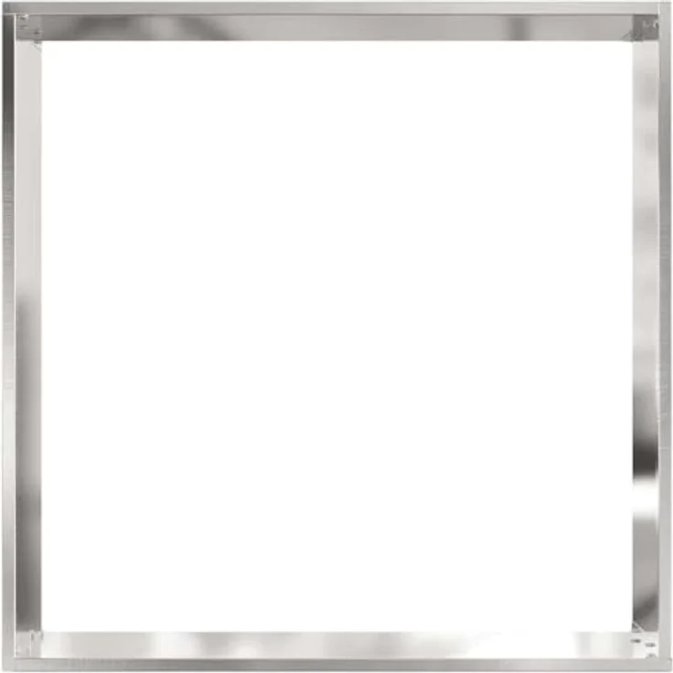 vidaXL Beetumrandung Raseneinfassung, quadratische Form, 50 x 50 x 13 cm, aus wetterfestem Edelstahl, Silber – Bild 4