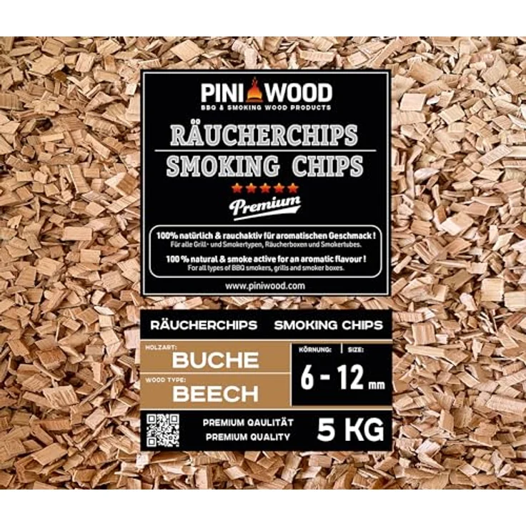 5 Kg Räucherchips Buche 8-12 mm Smoking Chips Räucherspäne 18 Liter – Bild 2