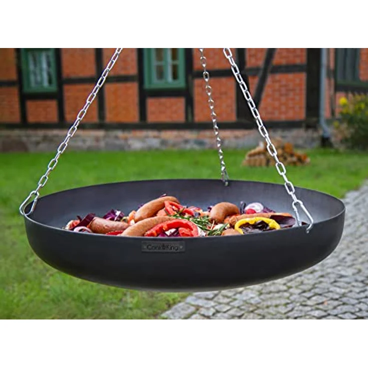 CookKing Wok Durchmesser 70 cm aus Stahl für Dreibein Schwenkgrill – Bild 2