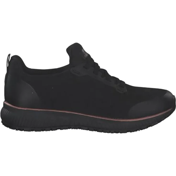Skechers WORK Damen Sicherheitsschuh, rutschfest schwarz-gold, Anti-Rutsch-Sohle, Gedächtnisschaum-Fussbett, EN 20347:2012 – Bild 4