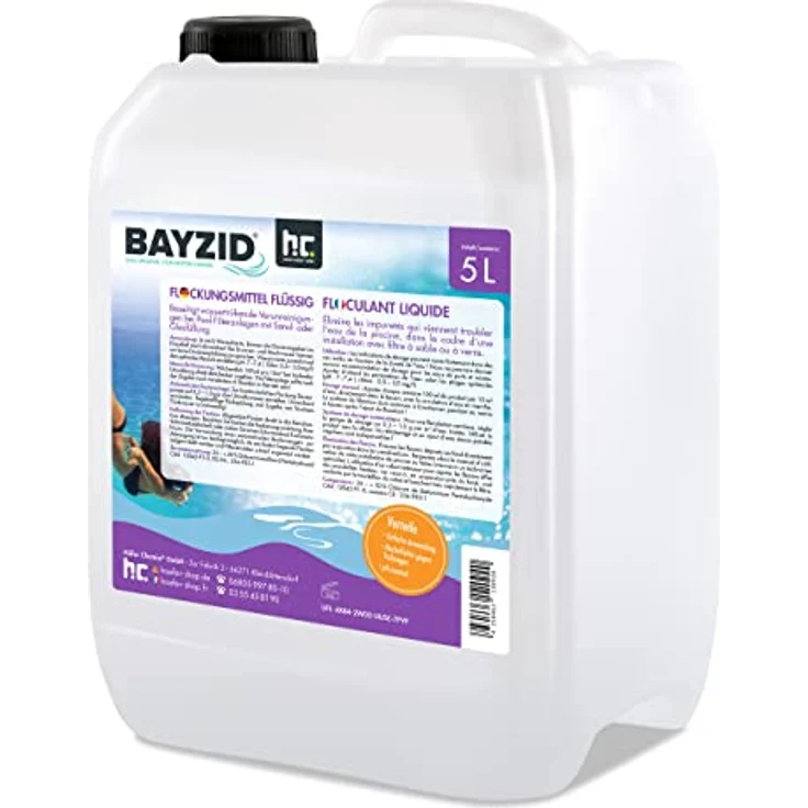 1 x 5 Liter Flockungsmittel BAYZID flüssig in 5 L Kanistern – Bild 2