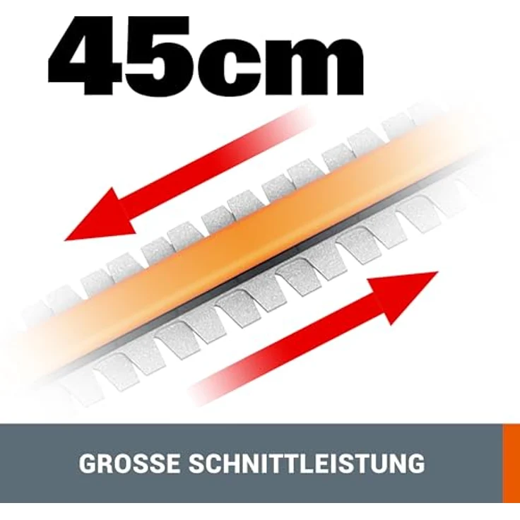 WORX 20V Akku Teleskop-Heckenschere WG252E.9-Ohne Akku & Ladegerät, schwarz – Bild 4