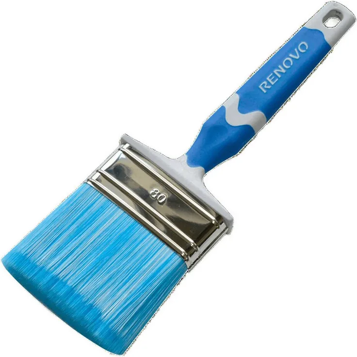 Renovo Flachpinsel 80mm FillPro, Acryl Flachpinsel mit Aqua Fill-Pro Hightech-Borsten und hoher Reichweite