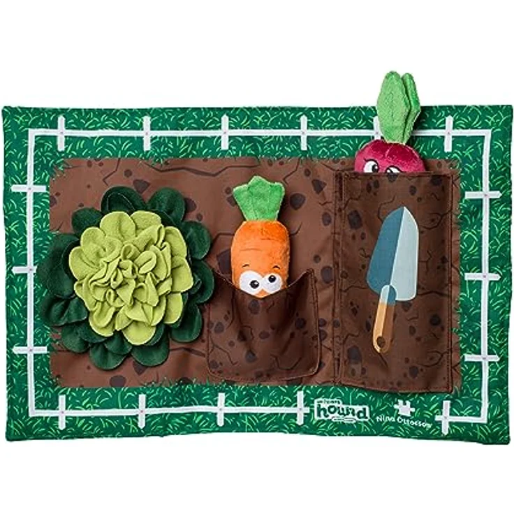 Outward Hound Nina Ottosson Activity Matz Garden Game - Spielmatte für Hunde - plüschig & unterhaltsam – Bild 1