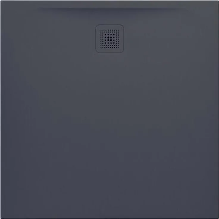 Laufen Duschwanne PRO quadrat. Abl seitl 1000x1000x33mm anthr, Mineralguss, matt surface texture