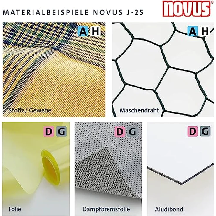 NOVUS Elektro-Tacker Novus Handtacker J 25 10 mm, langlebiges Zink-Druckguss-Gehäuse, ergonomischer Softgrip-Hebel, schwarz – Bild 6