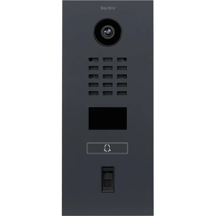 DoorBird Video-Türsprechanlage IP Video Türstation Edelstahl V2A, Beleuchtetes Namensschild, mit Bildspeicher