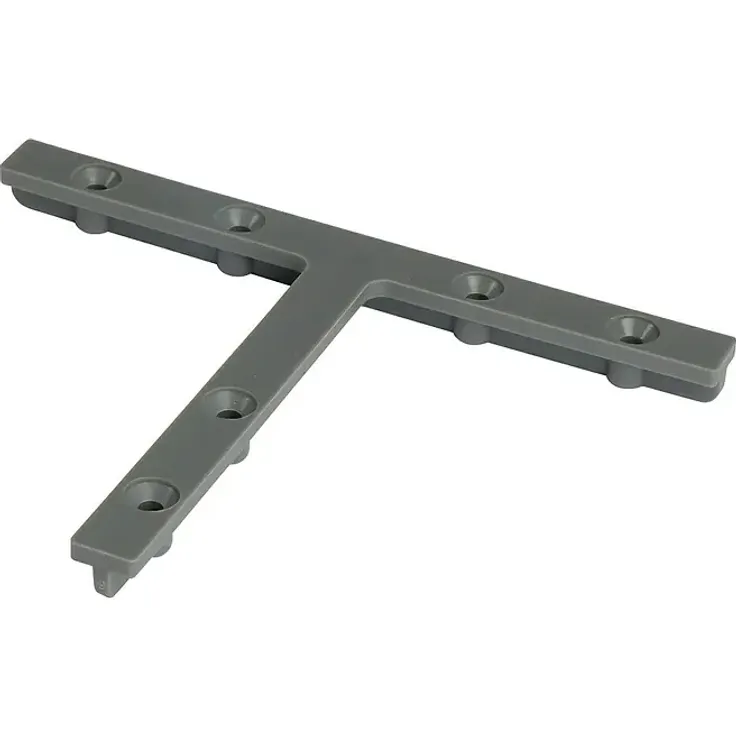 Kovalex Verbinder, Kunststoffverbindung für Aluminium-Unterkonstruktionen, 4er Set, grau