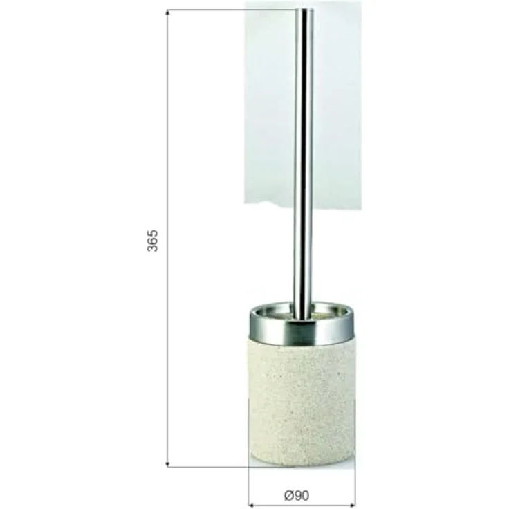 Sapho, Toilettenbürste, TOILET BRUSH STONE / COLOR SAND – Bild 2