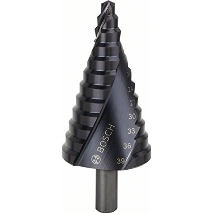 Bosch Accessories HSS Stufenbohrer 2608588068, 6-39mm TiAIN, Gesamtlänge 93,5mm, 3-Flächenschaft, für Metall und Kunststoff – Bild 2