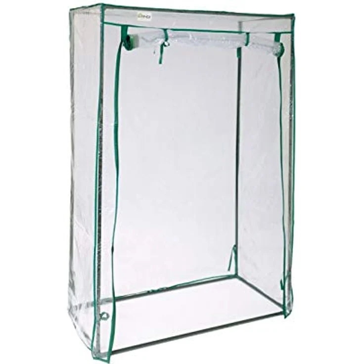 Grindi Tomaten Gewächshaus, Foliengewächshaus mit PVC Folie und Fenster, Transparent, 50x100x150cm, Winterfest, optimal für Tomatenanbau – Bild 1