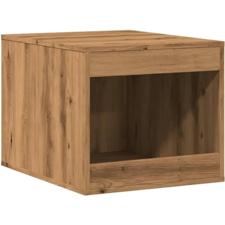 vidaXL Katzenklo Schrank, Katzentoilette Beistelltisch, Verstecktes Design, Artisan-Eiche Holzwerkstoff