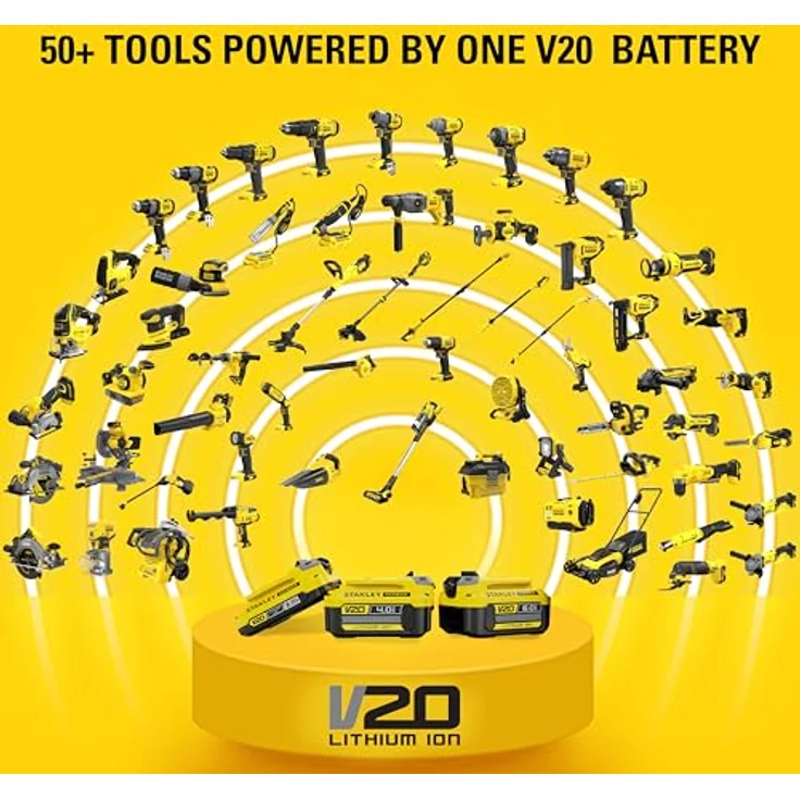 STANLEY FATMAX SFMCF830B-XJ, 18V V20 Akku-Schlagschrauber mit 203 Nm Drehmoment, bürstenlosem Motor, LED-Licht und Gürtelclip, ohne Akku und Ladegerät – Bild 2