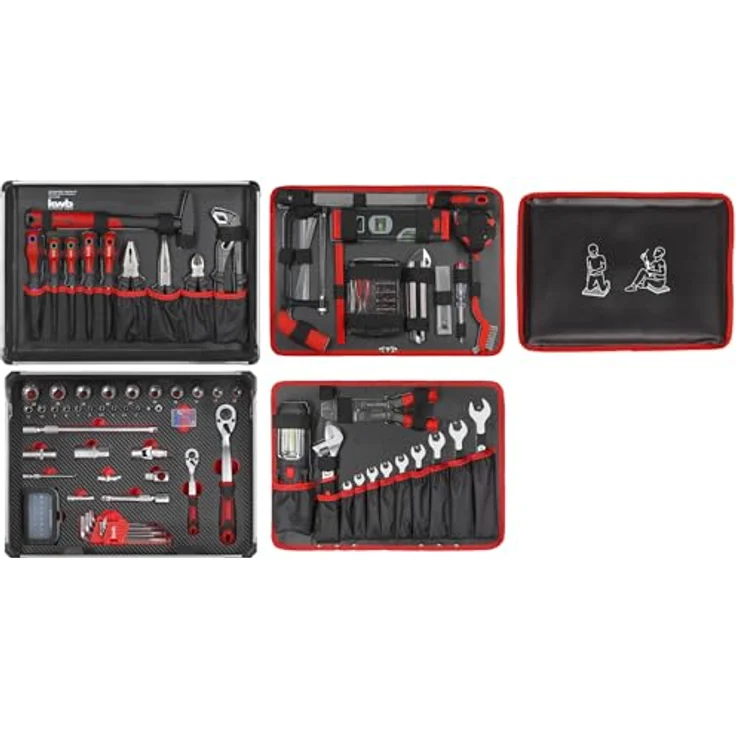kwb Werkzeug-Koffer Trolley inkl. Werkzeug-Set, 175 -teilig, gefüllt, robust – Bild 2