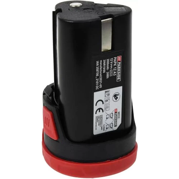 SILVER CREST Parkside 12V Akku LiIon 2 Ah PAPK 12 A3 EU für Geräte der Parkside X 12V Familie, leistungsstarker Lithium-Ionen-Akku – Bild 2