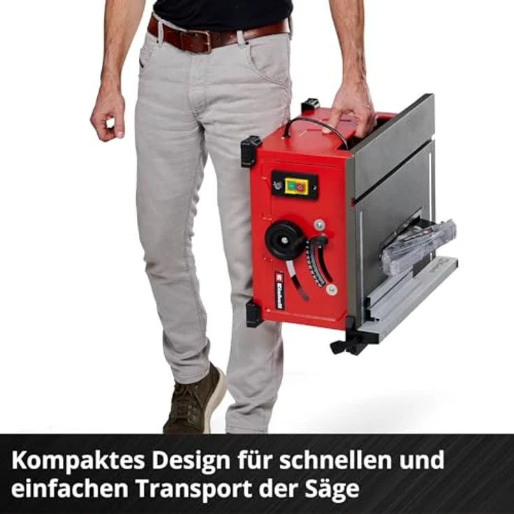 Einhell Tischkreissäge 'TC-TS 8' 900 W rot, kompaktes Design für den mobilen Einsatz – Bild 7