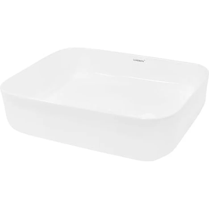 ECD Germany Waschbecken 505 x 395 x 135 mm Keramik Weiß – Bild 2