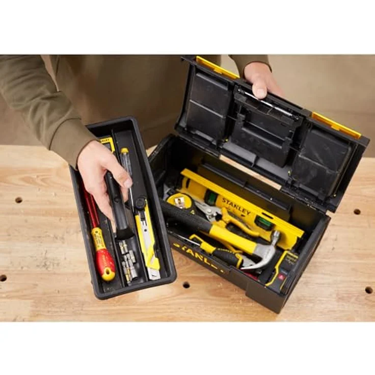 Stanley Werkzeugbox Basic 16'' mit Schnellverschluß und Organizer, 1-79-216 – Bild 6