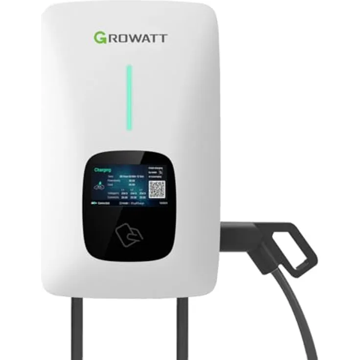 Growatt THOR 11AS-P-V1 Wallbox, 3-phasig mit 11kW Leistung, WIFI, inkl. 5m Kabel und Typ 2 Stecker