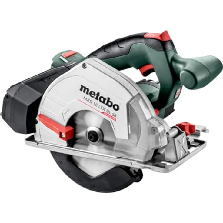 Metabo Akku-Handkreissäge MKS 18 LTX BL 58, Metall Ohne Akku in metaBOX 340, Kraftvoller Brushless-Motor, Spänefangbox, für Metalle geeignet – Bild 2