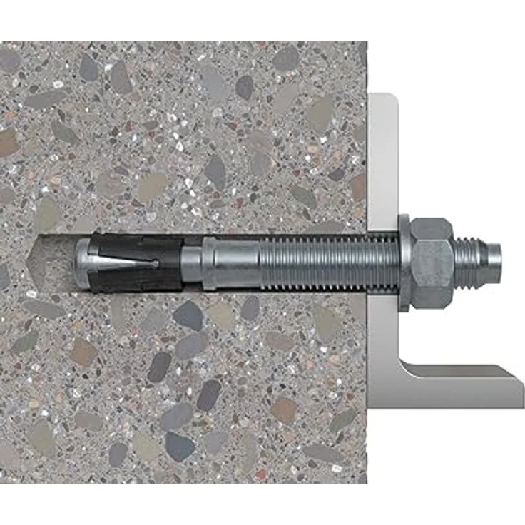 fischer Bolzenanker FAZ II Plus 12/20 gvz im Eimer, Schwerlastanker mit hoher Tragfähigkeit, Ankerbolzen für Befestigungen schwerer Lasten und Stahlkonstruktionen, Seismik- & ETA-Zulassung – Bild 5