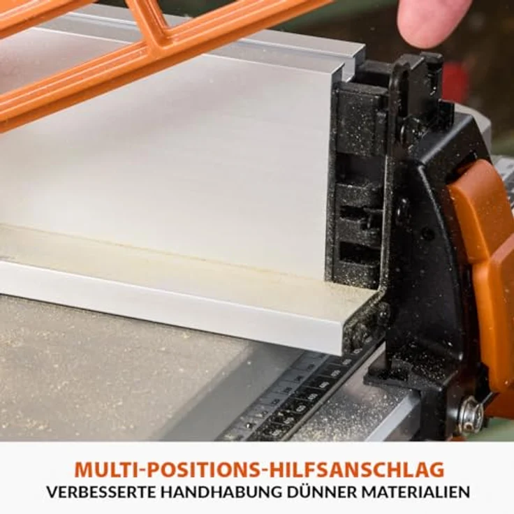 Evolution Power Tools R255TBL Tischkreissäge, Tragbare Multimaterialsägemaschine mit 85 mm Schnitttiefe und 45° Neigewinkel – Bild 13